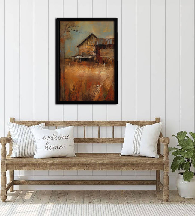 Barn Framed Canvas