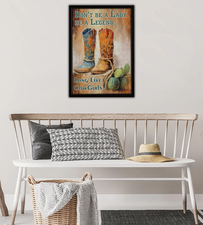 Be a Legent Framed Canvas