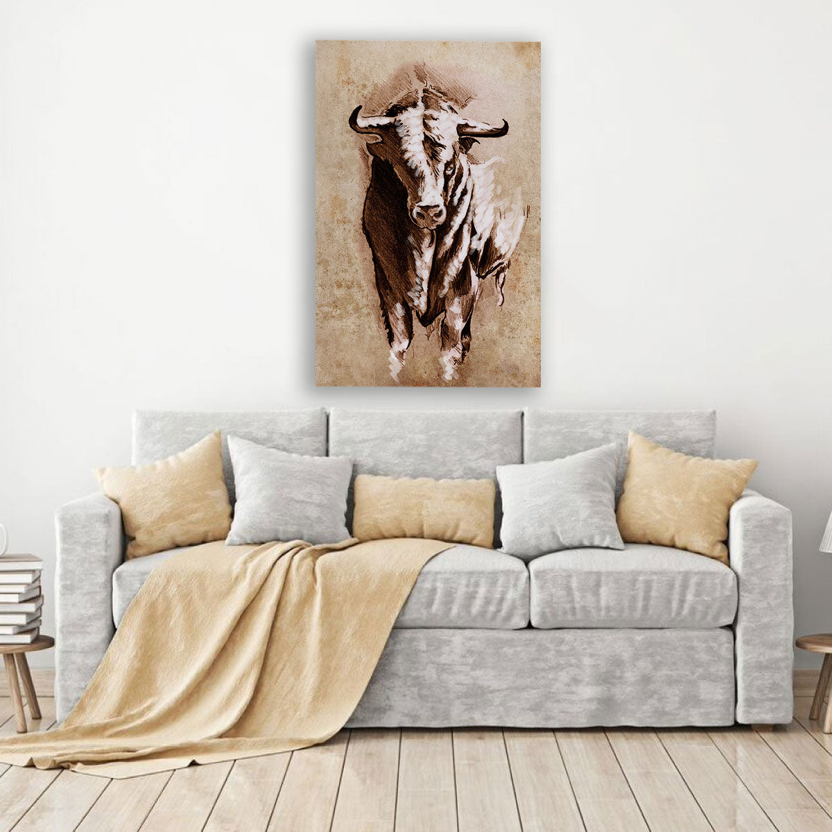 Beaked Horns Canvas Art