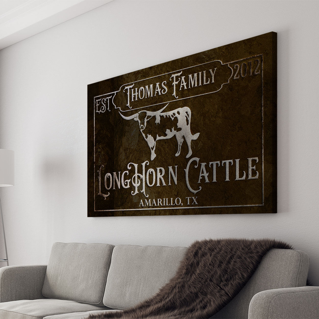 Brown Wood Canvas Art