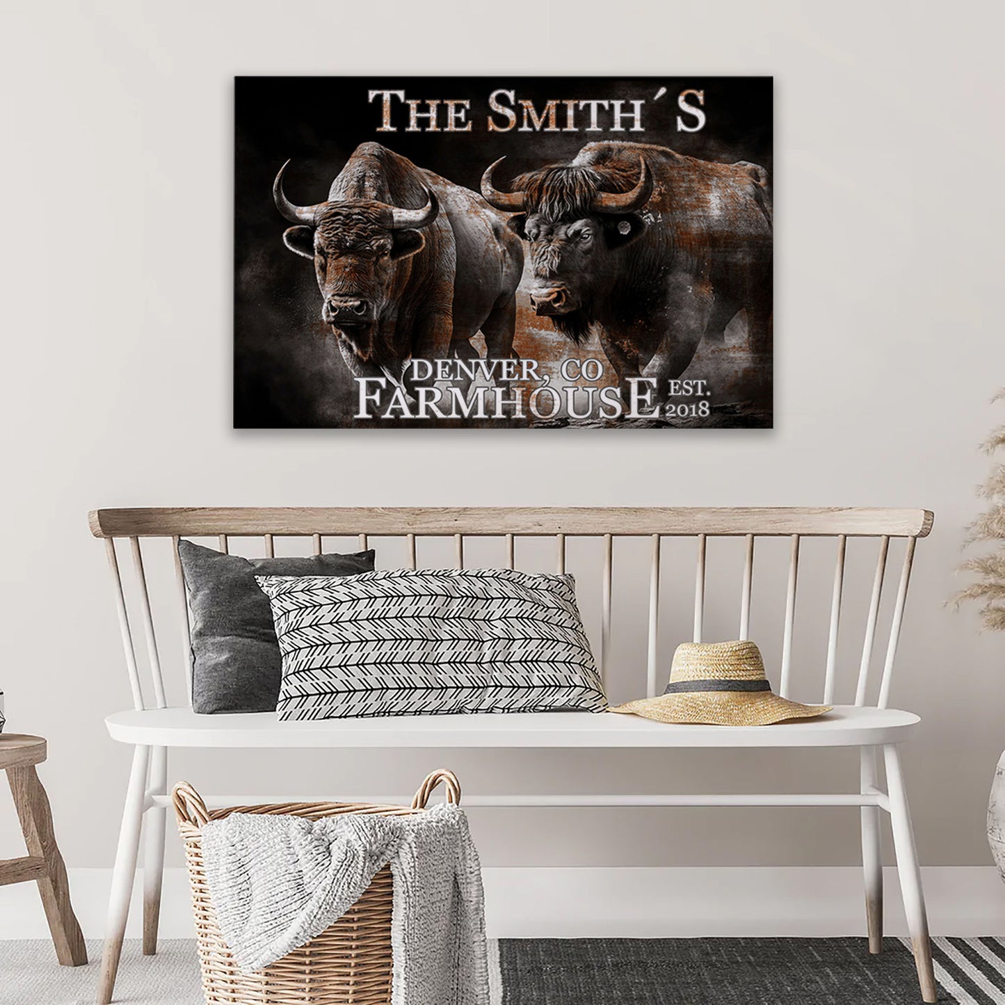 Buffalo Farm Canvas Art