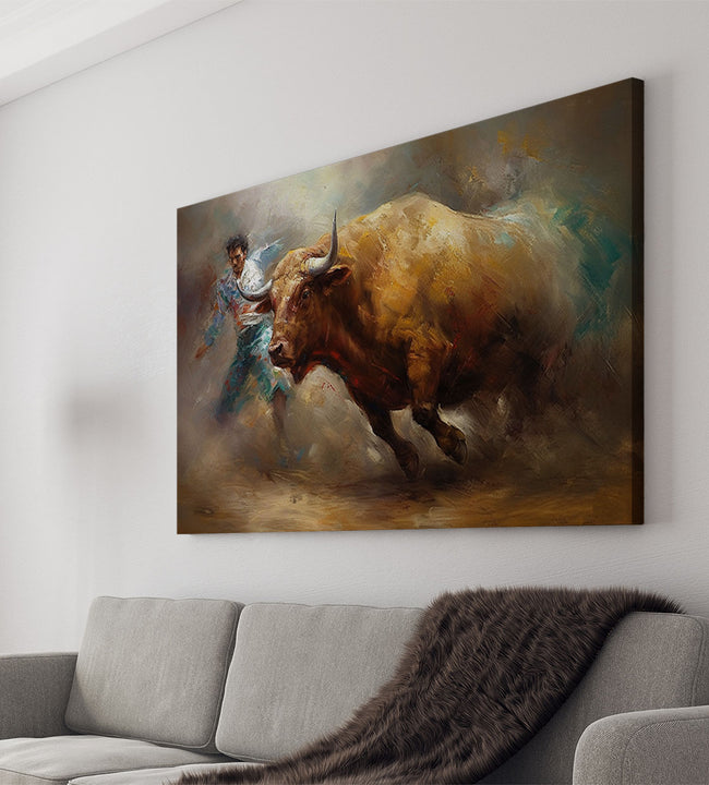 Bullfight Canvas Art