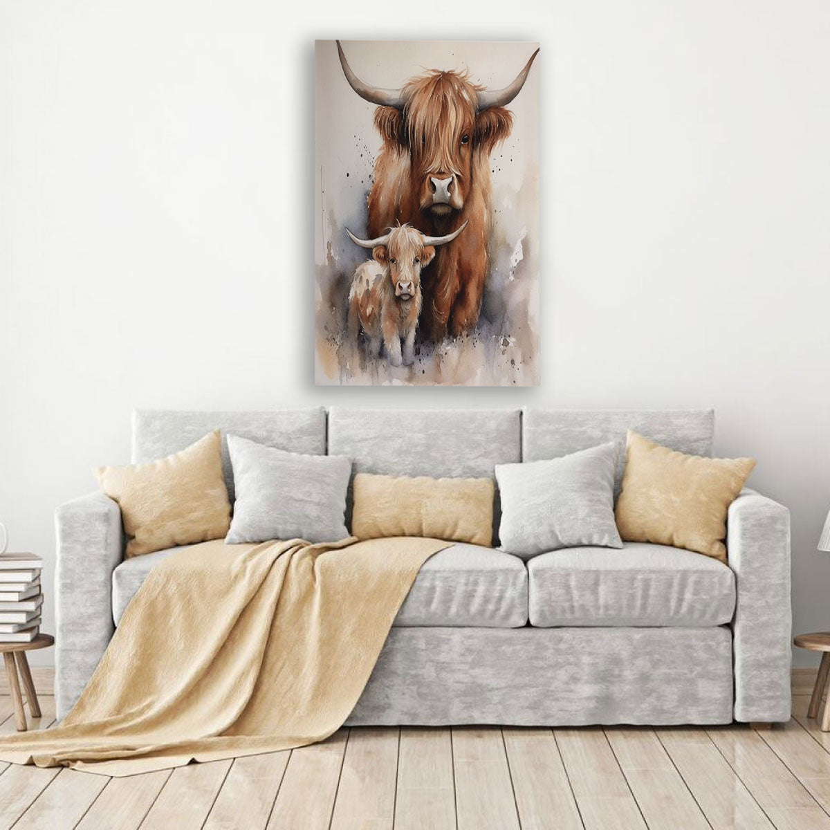 Calf Canvas Art