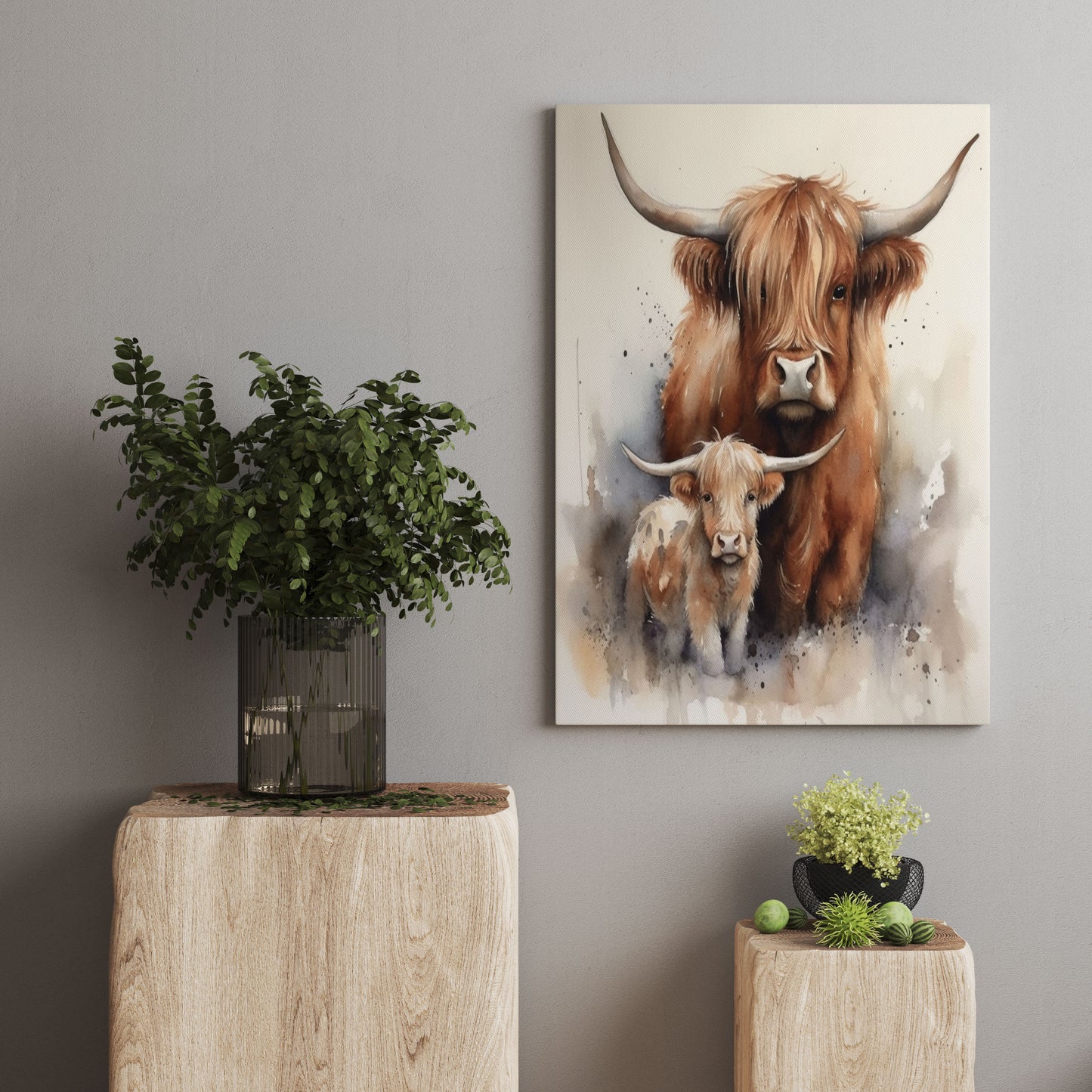 Calf Canvas Art