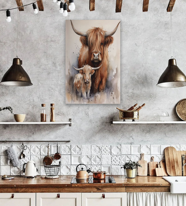 Calf Canvas Art