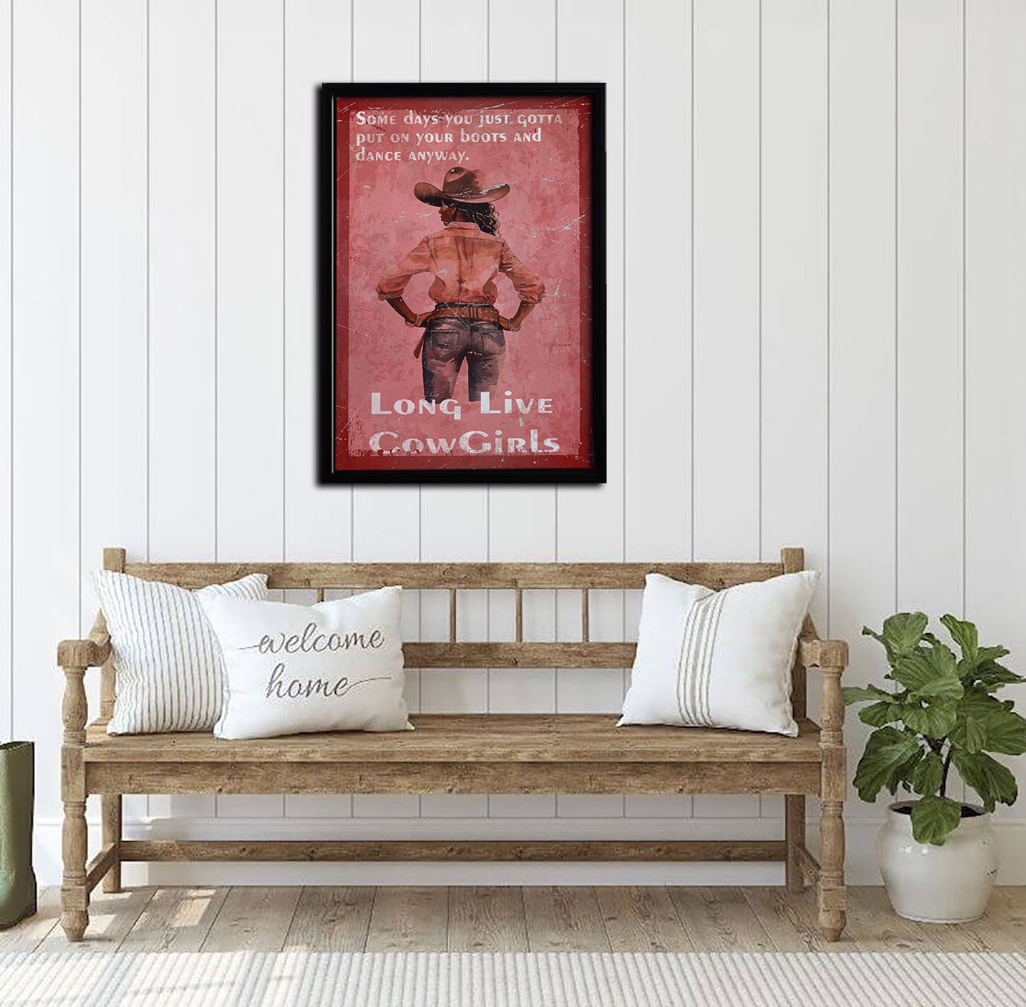 Dance Away Framed Canvas