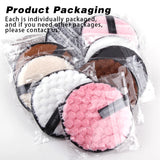 4pcs Reusable Discs Makeup Remover Pads Microfiber Cloth Face Cleansing Towel  Skin Care Washable Sponges Puff Clean Cosmetic