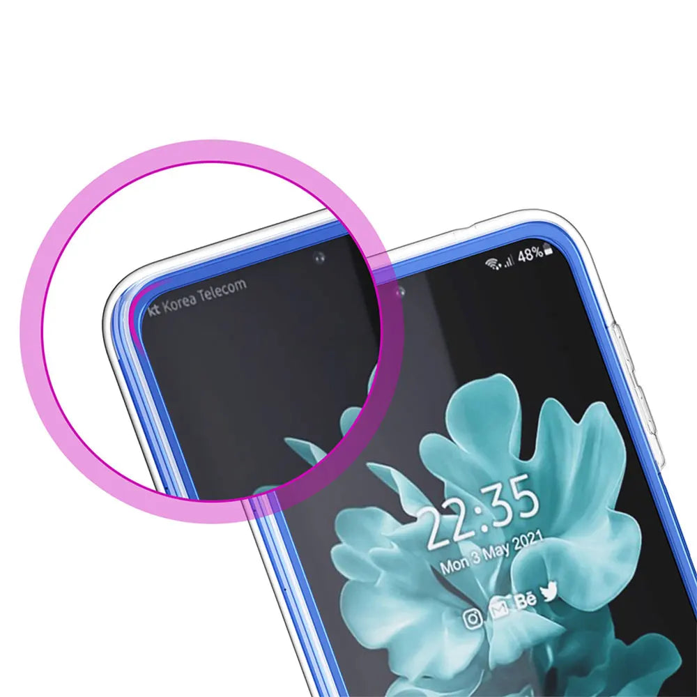 Fundas Case For Samsung Galaxy Z Flip 3 4 5G Transparent Hard Cell Phone Cover ZFlip3 Clear PC Luxury Love Bow