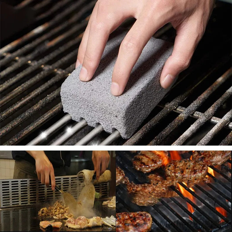 FAIS DU BBQ Grill Cleaning Brick Block Grill Stone Racks Stains Grease Cleaner BBQ Tools For Kitchen Gadgets Cleaning Brush