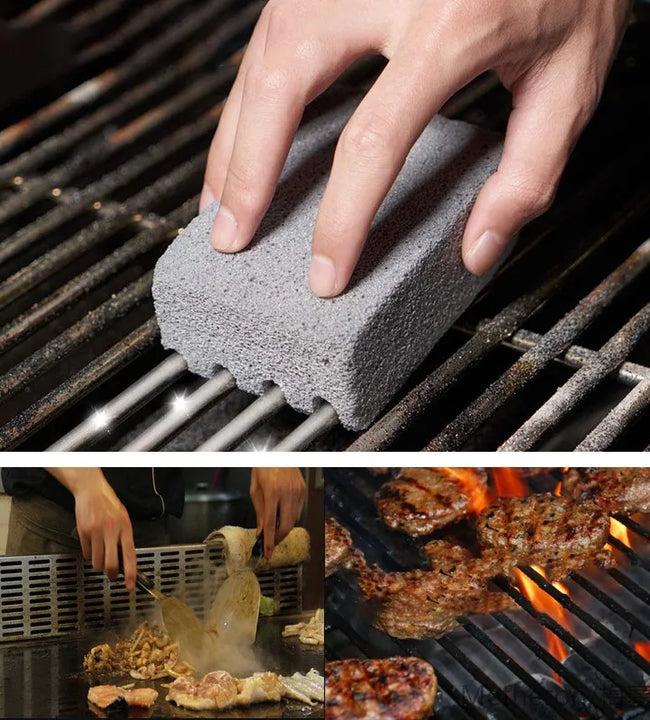 FAIS DU BBQ Grill Cleaning Brick Block Grill Stone Racks Stains Grease Cleaner BBQ Tools For Kitchen Gadgets Cleaning Brush