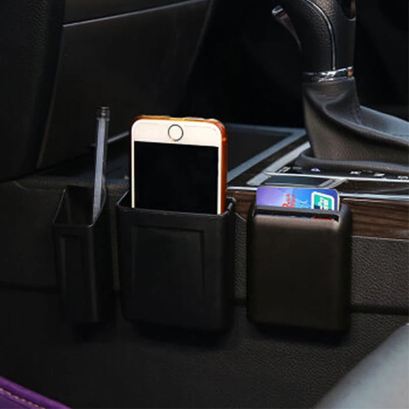 Car Cell Phone Gap Storage BoxAuto Seat Organizer Crevice Creative Hanging Holder for Phone Pocket Automobile Accessories