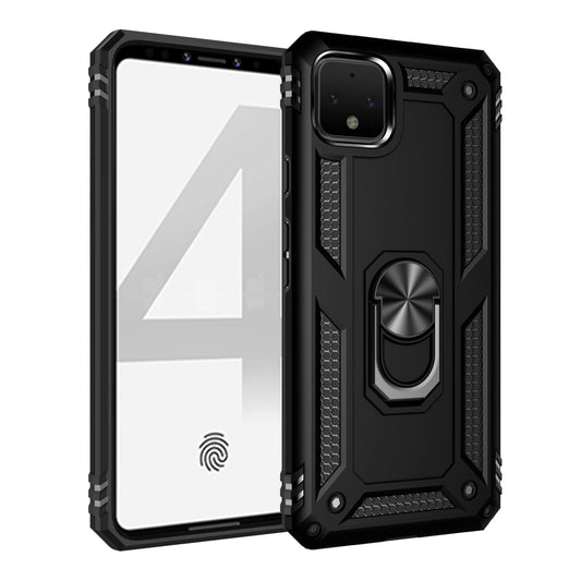 Hybrid TPU   PC Shockproof Cell Phone Case for Google Pixel 5A 6 Pro 5 4A 5G 3A 4 XL with Barcket Ring Function Back Cover Capa