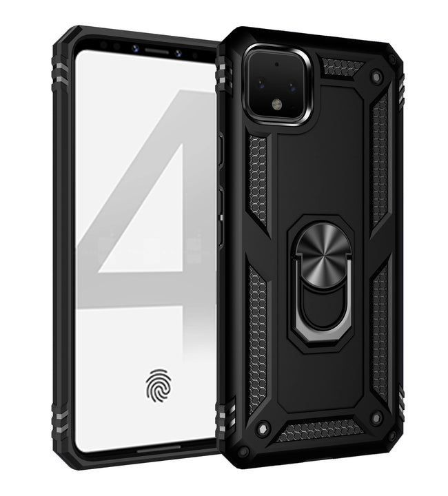 Hybrid TPU   PC Shockproof Cell Phone Case for Google Pixel 5A 6 Pro 5 4A 5G 3A 4 XL with Barcket Ring Function Back Cover Capa