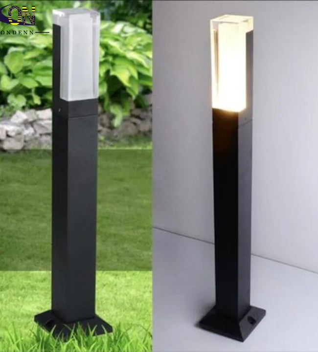 Outdoor 12W LED Lawn Lamp DC12V AC110V 220V LED Garden Light LED Exterior Bollard Light Floor Garden Courtyard Road Lighting