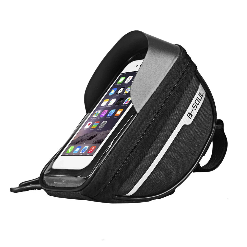 Waterproof Cycling Bicycle Bike Head Tube Handlebar Cell Mobile Phone Bag Case Holder Screen Phone Mount Bags Case For 6.5 Inch