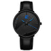 Leather Black Blue