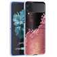 Fundas Case For Samsung Galaxy Z Flip 3 4 5G Transparent Hard Cell Phone Cover ZFlip3 Clear PC Luxury Love Bow