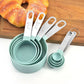 4PCS/Set Plastic Multi Purpose Measuring Cup Measuring Spoon Stainless Steel Handle With Graduated Measuring Baking Tools