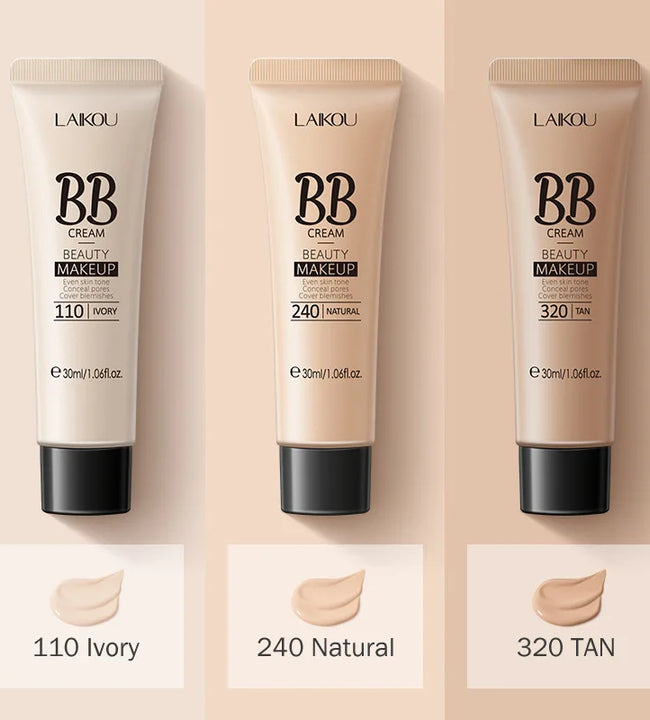 LAIKOU BB Cream Face Base Liquid Foundation Makeup Waterproof Long Lasting Facial Concealer Whitening Cream Korean Make Up