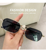 Narrow Men's Sunglasses Fashion Rectangle Women metal Luxury Brand Sun glasses 2021 Classic Oculos Masculino Glasses UV400