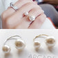 New Women's Rings Simulated Pearls Adjustable Anillos Fashion Jewelry Anel Wedding Engagement Finger Ring