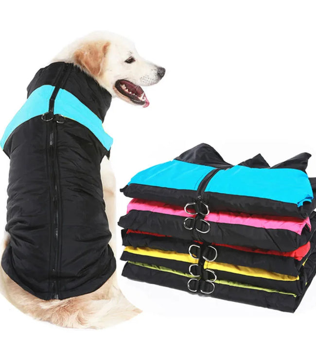 Winter Pet Dog Clothes Warm Big Dog Coat Puppy Clothing Waterproof Pet Vest Jacket For Small Medium Large Dogs Golden Retriever