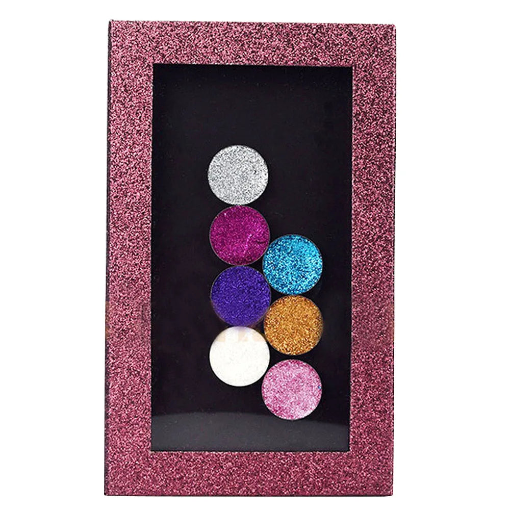 Black Glitter Fashion professional Empty magnetic eyeshadow palette DIY makeup tool eye shadow plate blusher fundation cosmetics