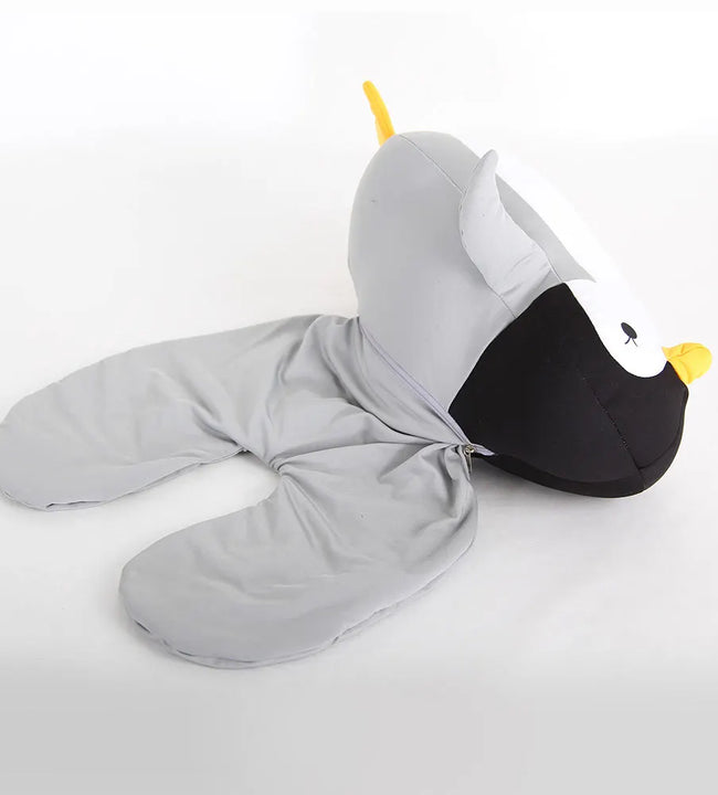 mylb Deformable U-shape Neck Pillows Penguins Throw Pillow Office Nap Desktop Pad cushion Neck Supporter Seat Cushion Headrest