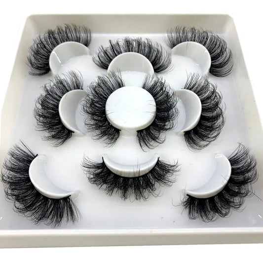 2023 New 5 pairs natural false eyelashes fake lashes long makeup 3d mink lashes eyelash extension mink eyelashes short eyelashes