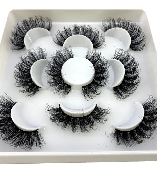 2023 New 5 pairs natural false eyelashes fake lashes long makeup 3d mink lashes eyelash extension mink eyelashes short eyelashes