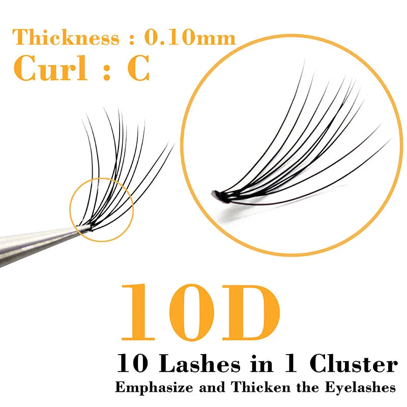 60 Clusters/box Cluster lashes,Individual eyelashes extension Eyelashes bunches professional makeup false eyelashes