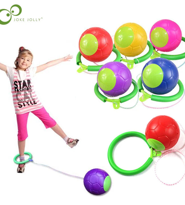 1PC Skip Ball Outdoor Fun Toy Ball Classical Skipping Toy Exercise coordination and balance hop jump playground may toy ball