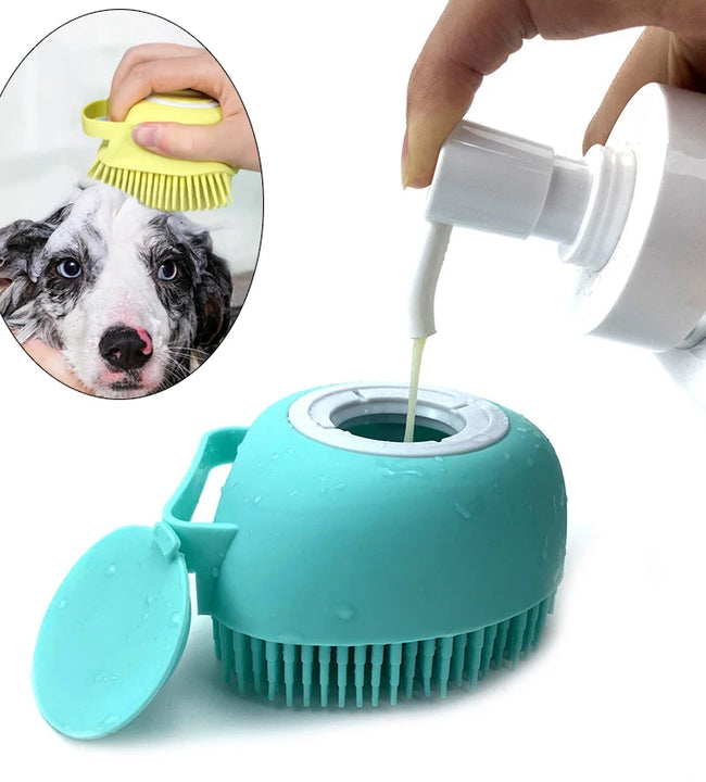 Pet Bath Brush Puppy Big Dog Cat Bath Massage Gloves Brush Soft Safety Silicone Pet Accessories for Dogs Cats Tools Products