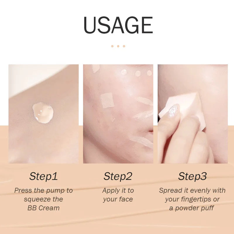 LAIKOU BB Cream Face Base Liquid Foundation Makeup Waterproof Long Lasting Facial Concealer Whitening Cream Korean Make Up