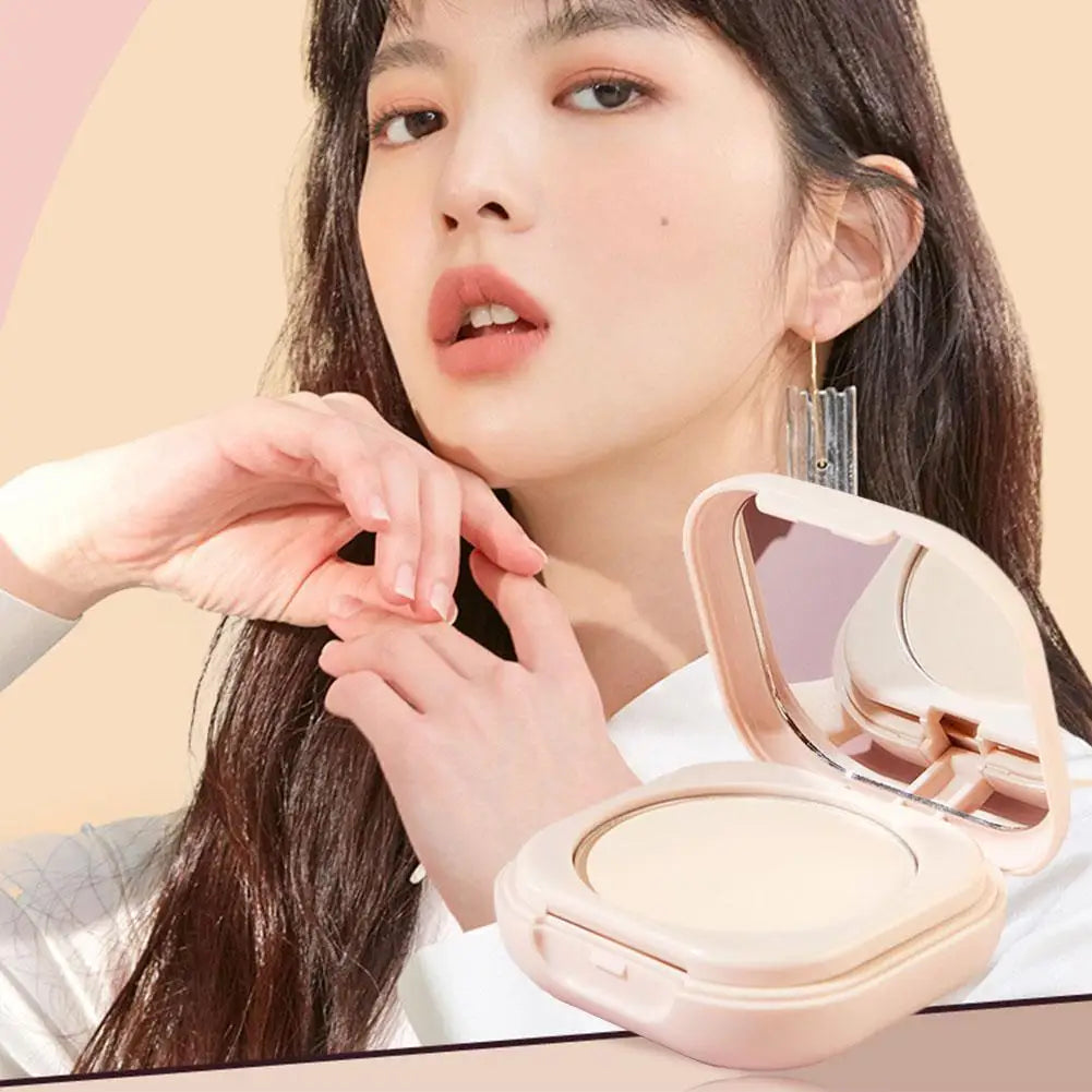 Korean Loose Powder Full Brightening Concealer Mineral Face  Foundation Cosmetics Lasting Makeup Powder Compact Powder Pressed