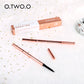 O.TWO.O 6 Colors Ultra Fine Triangle Eyebrow Pencil Long Lasting Waterproof Blode Brown Precise Brow Definer Eye Brow Makeup