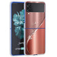 Fundas Case For Samsung Galaxy Z Flip 3 4 5G Transparent Hard Cell Phone Cover ZFlip3 Clear PC Luxury Love Bow