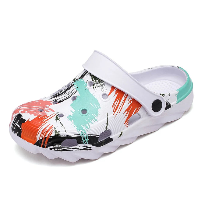 2021 Children Sandals Kids Crocke Summer Boy Girl Hole Shoes EVA Garden For Beach Flat Slip-on Shoes Slippers Water Mules