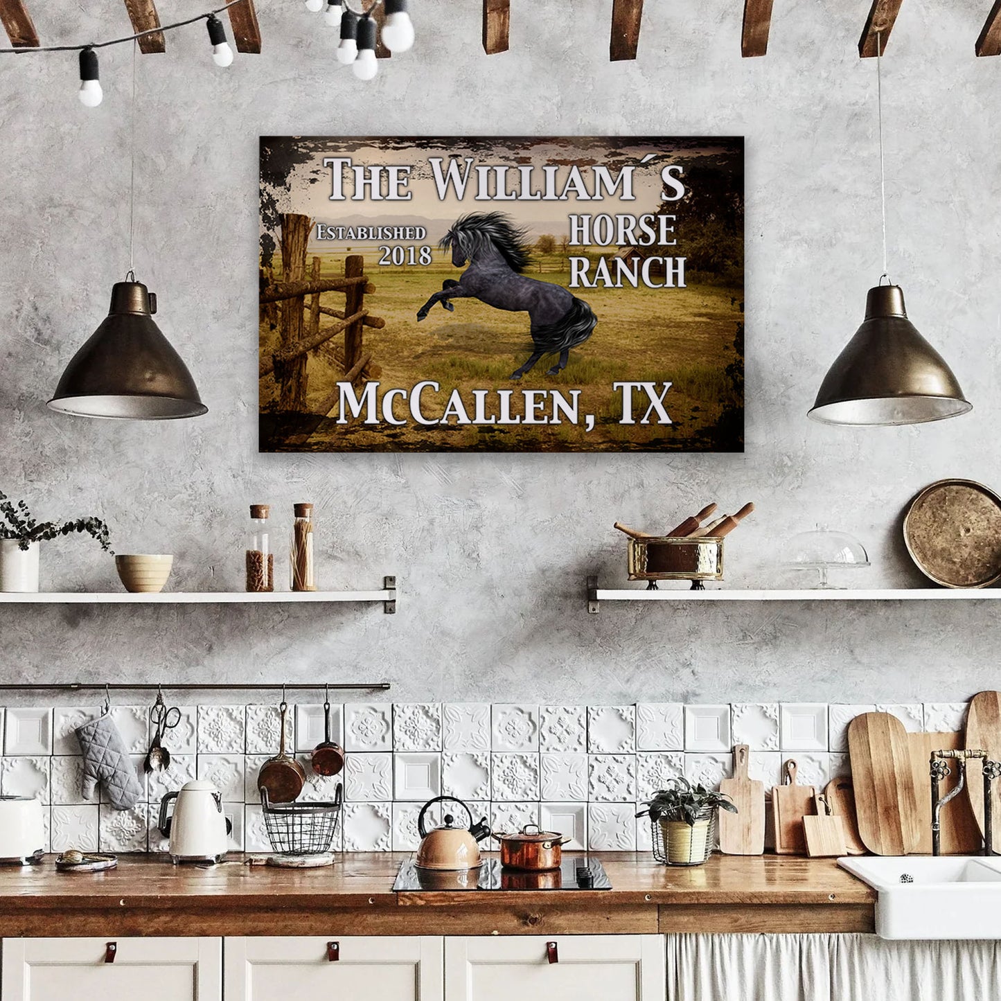 Horse Ranch 2018 Canvas Art