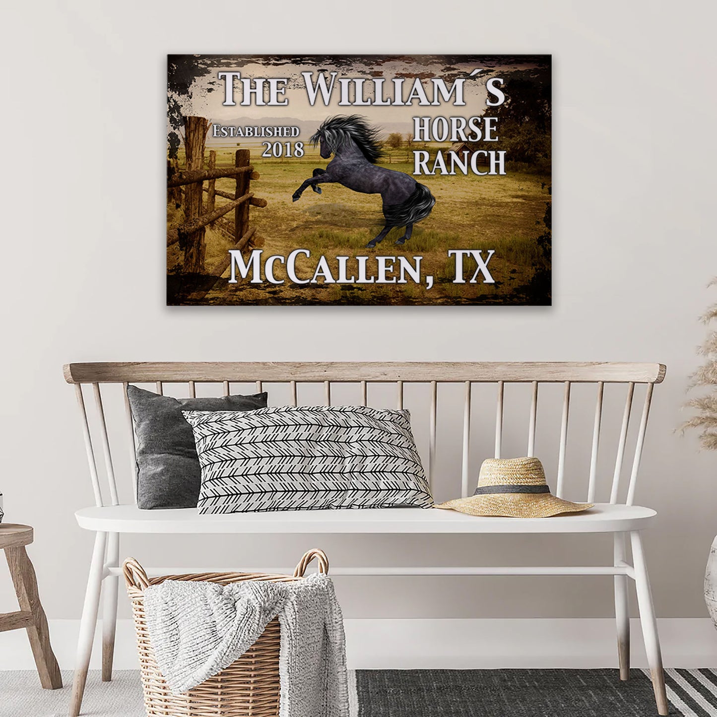 Horse Ranch 2018 Canvas Art