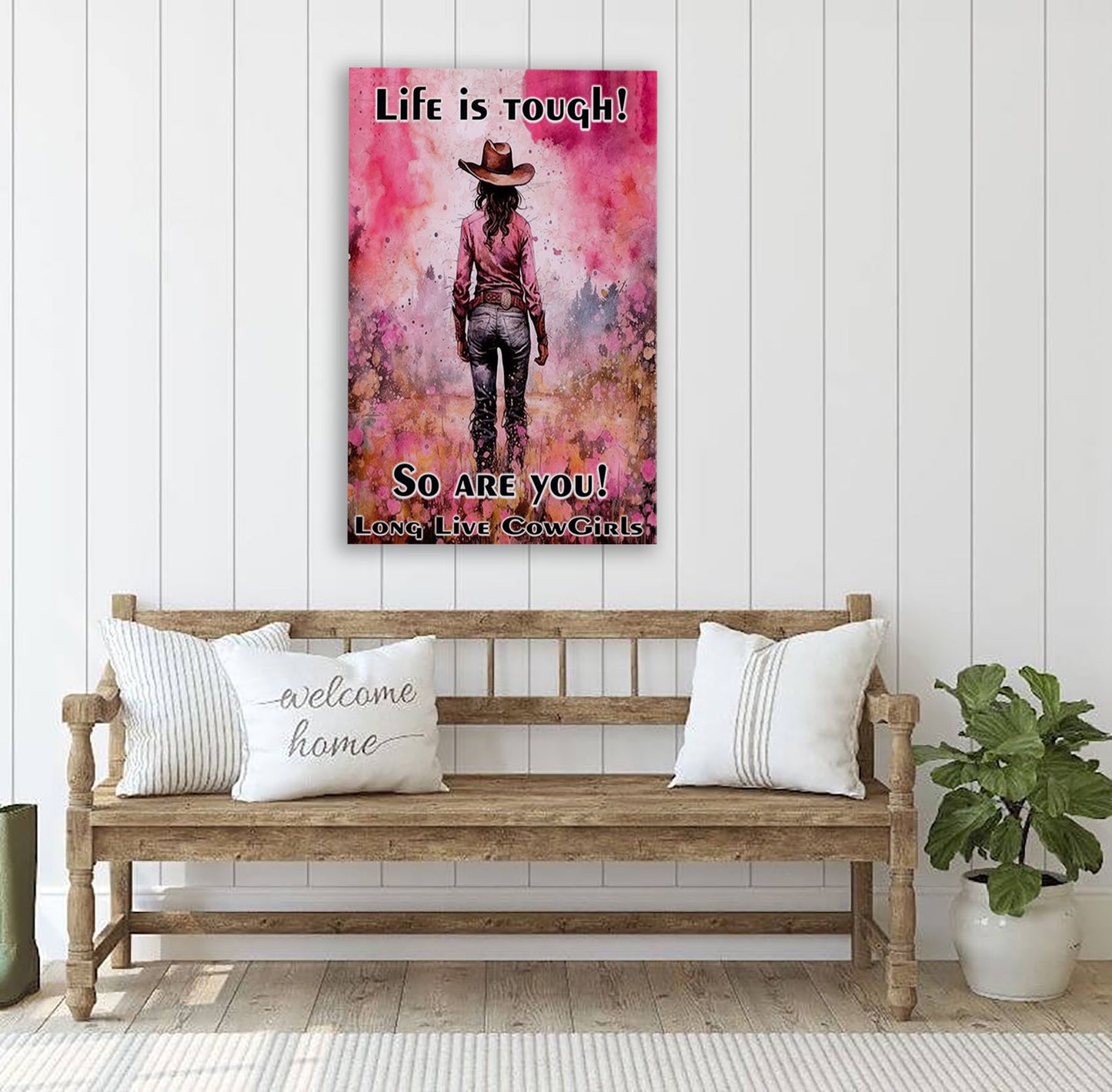 Life is tough Canvas Art