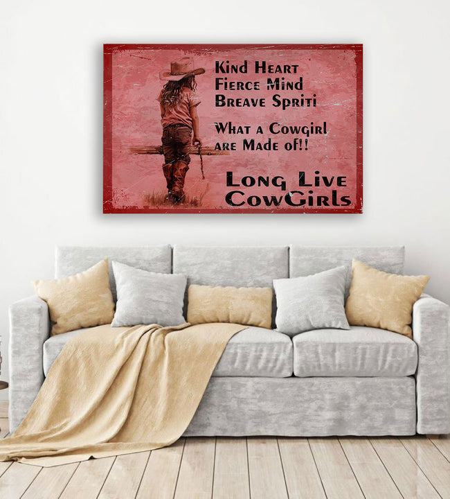 Long Live Cowgirls Canvas Art