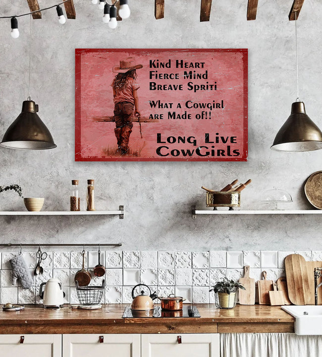 Long Live Cowgirls Canvas Art