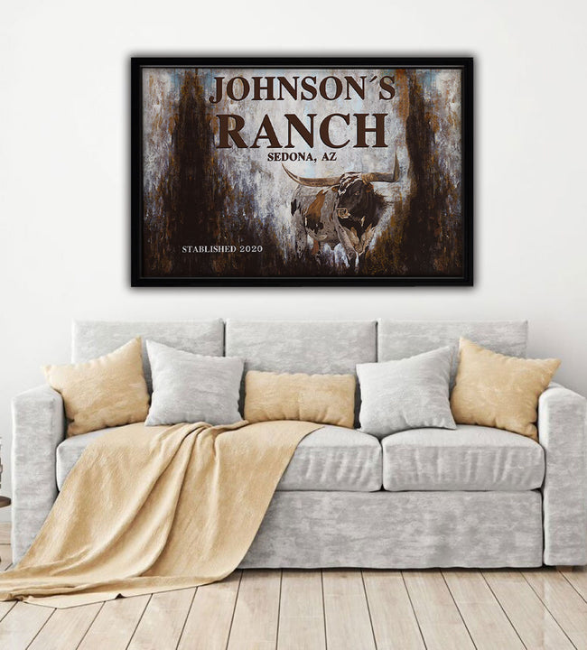 Longhorn 2020 Framed Canvas