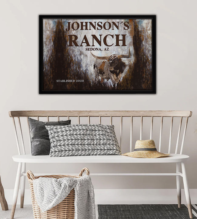 Longhorn 2020 Framed Canvas