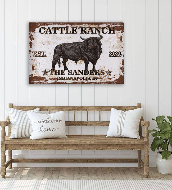 Longhorn Canvas Art