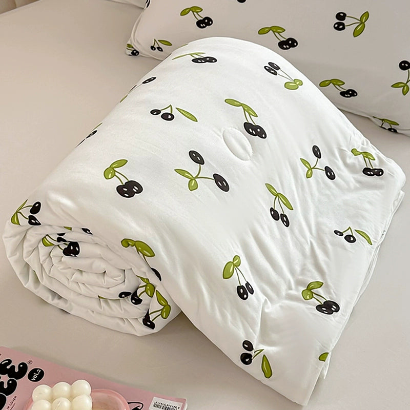 Class A Mother and Baby Knitted Cotton Summer Air Conditioning Duvet Summer Blanket Children Duvet Insert Summer Quilt Summer Double Duvet Machine Washable