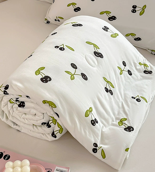 Class A Mother and Baby Knitted Cotton Summer Air Conditioning Duvet Summer Blanket Children Duvet Insert Summer Quilt Summer Double Duvet Machine Washable