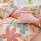 INS Style Cotton Internet Celebrity Floral Fitted Sheet Four-Piece Set