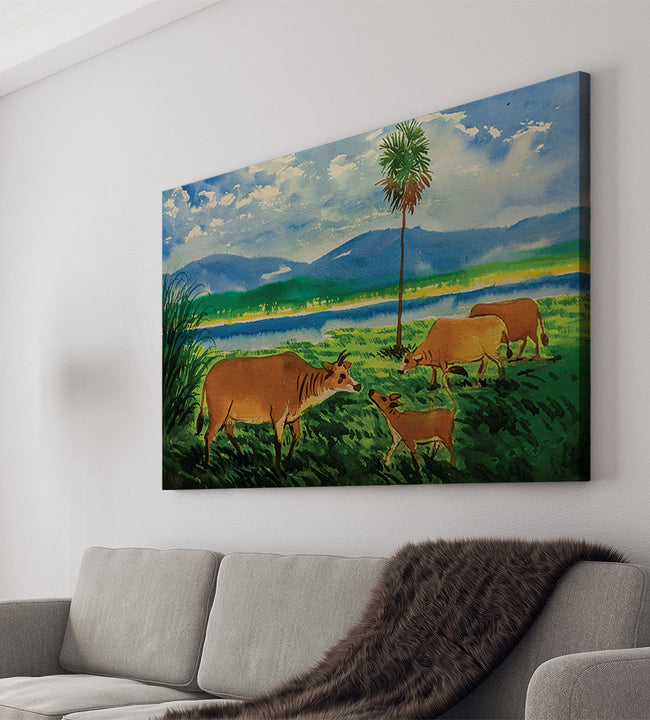 Pastando Canvas Art